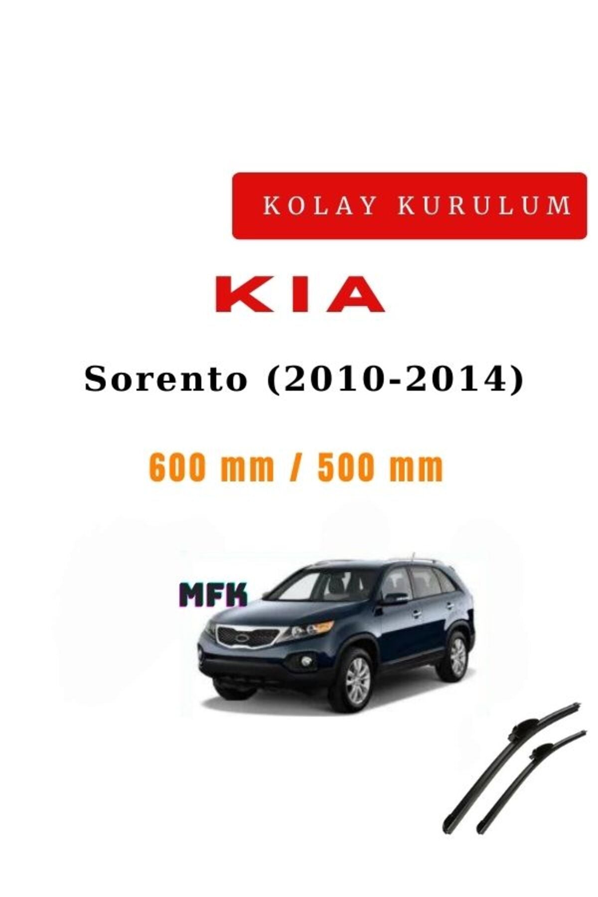 Kia Sorento (2010-2014) Vehicle-Specific Wiper Blades Front Pair