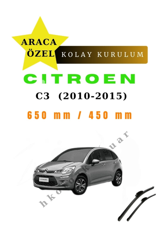 Citroen C3 (2010-2015) Fahrzeugspezifische Scheibenwischer vorne zwei Stück
