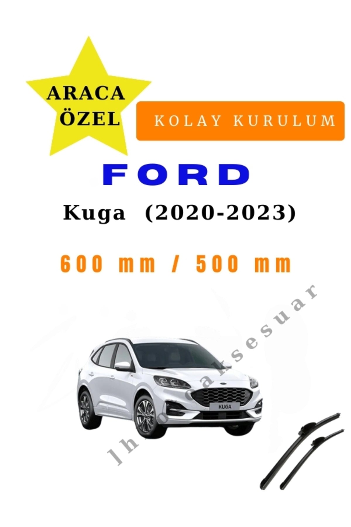 Ford Kuga (2020-2023)  Araca Özel Silecek Ön İki
