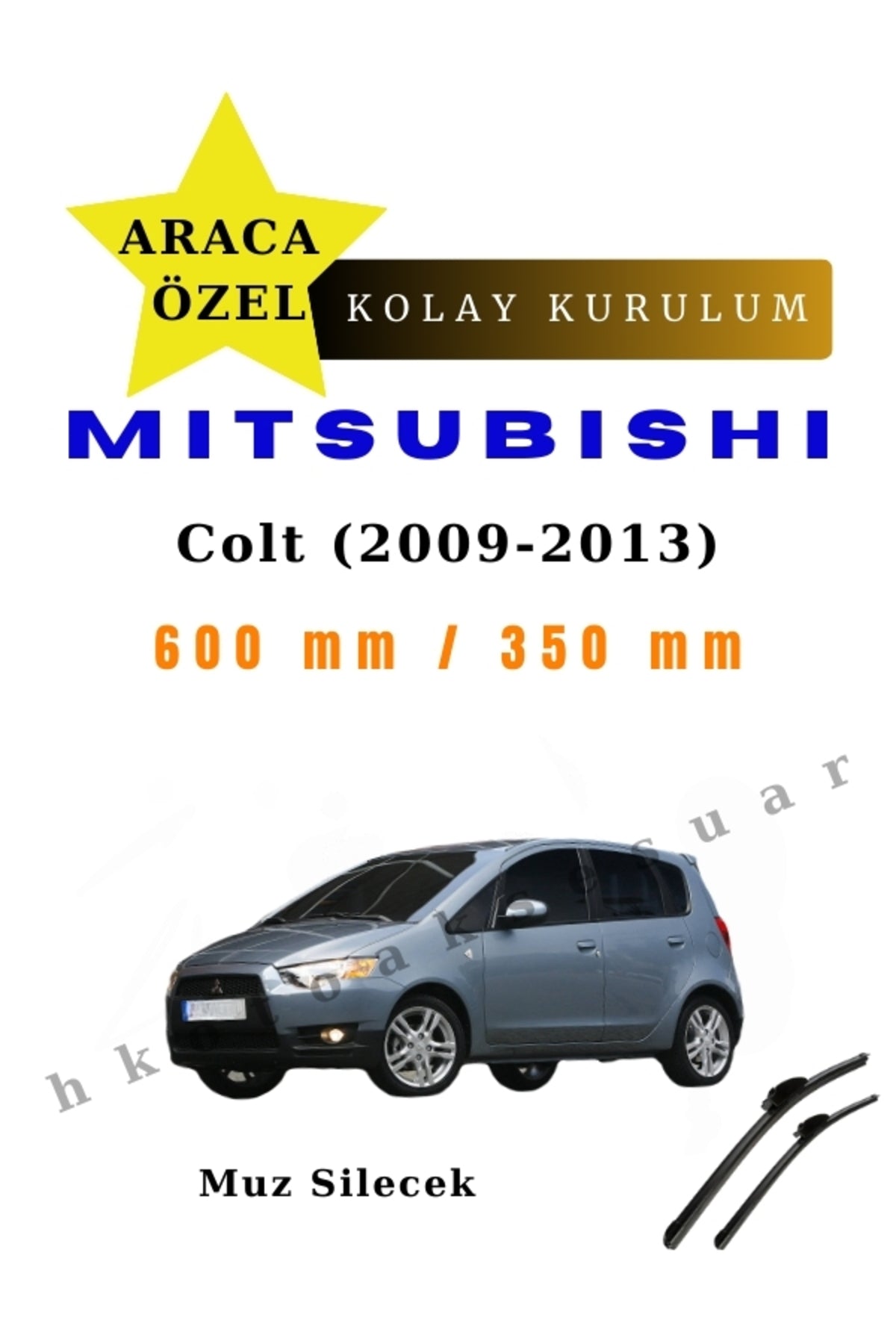 Mitsubishi Colt (2009-2013) Vehicle-Specific Front Wiper Blades (Pair)