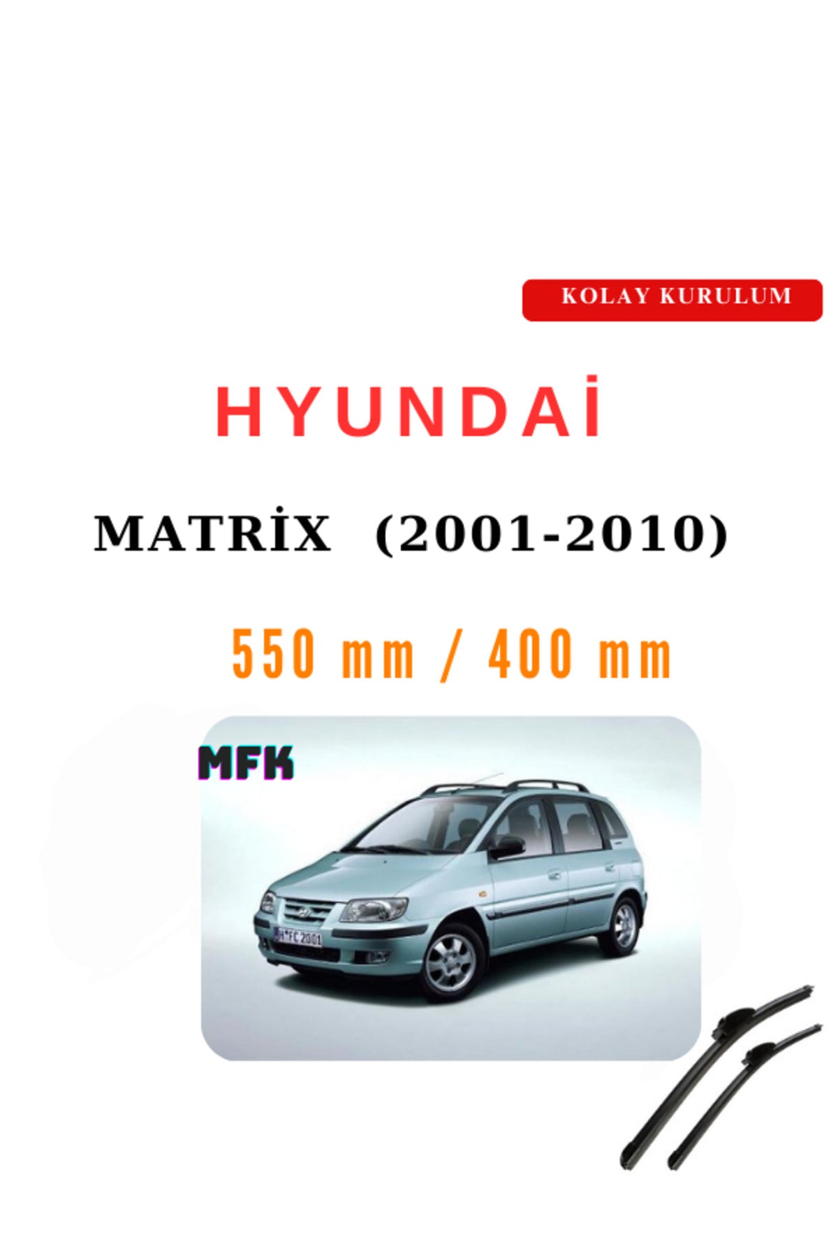 Hyundai Matrix (2001-2010) Fahrzeugspezifischer Scheibenwischer