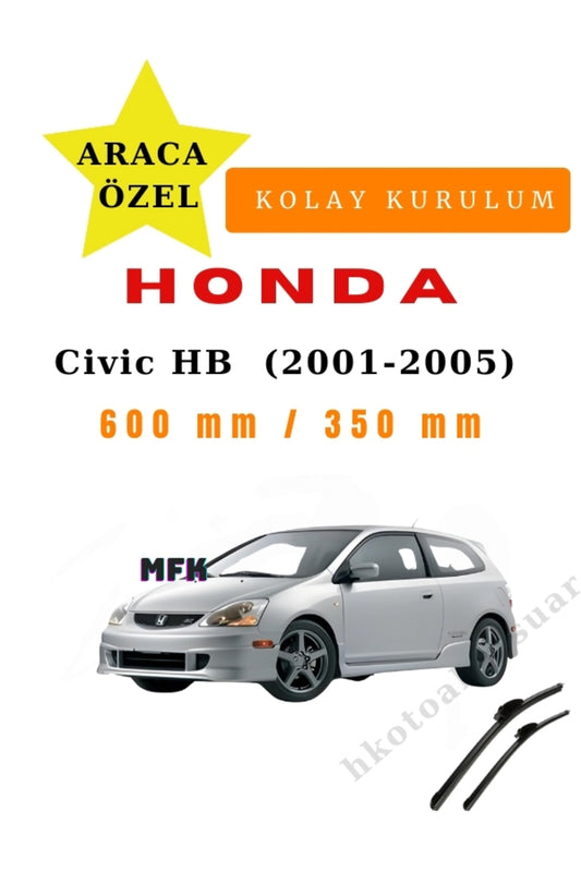 Honda Civic Hatchback (2001-2005) Fahrzeugspezifische Scheibenwischer vorne zwei