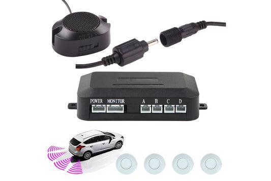 Universal Parking Sensor Audible White 18 mm