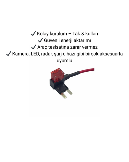 Mini Blade Fuse Splitter with 2 Free Fuses