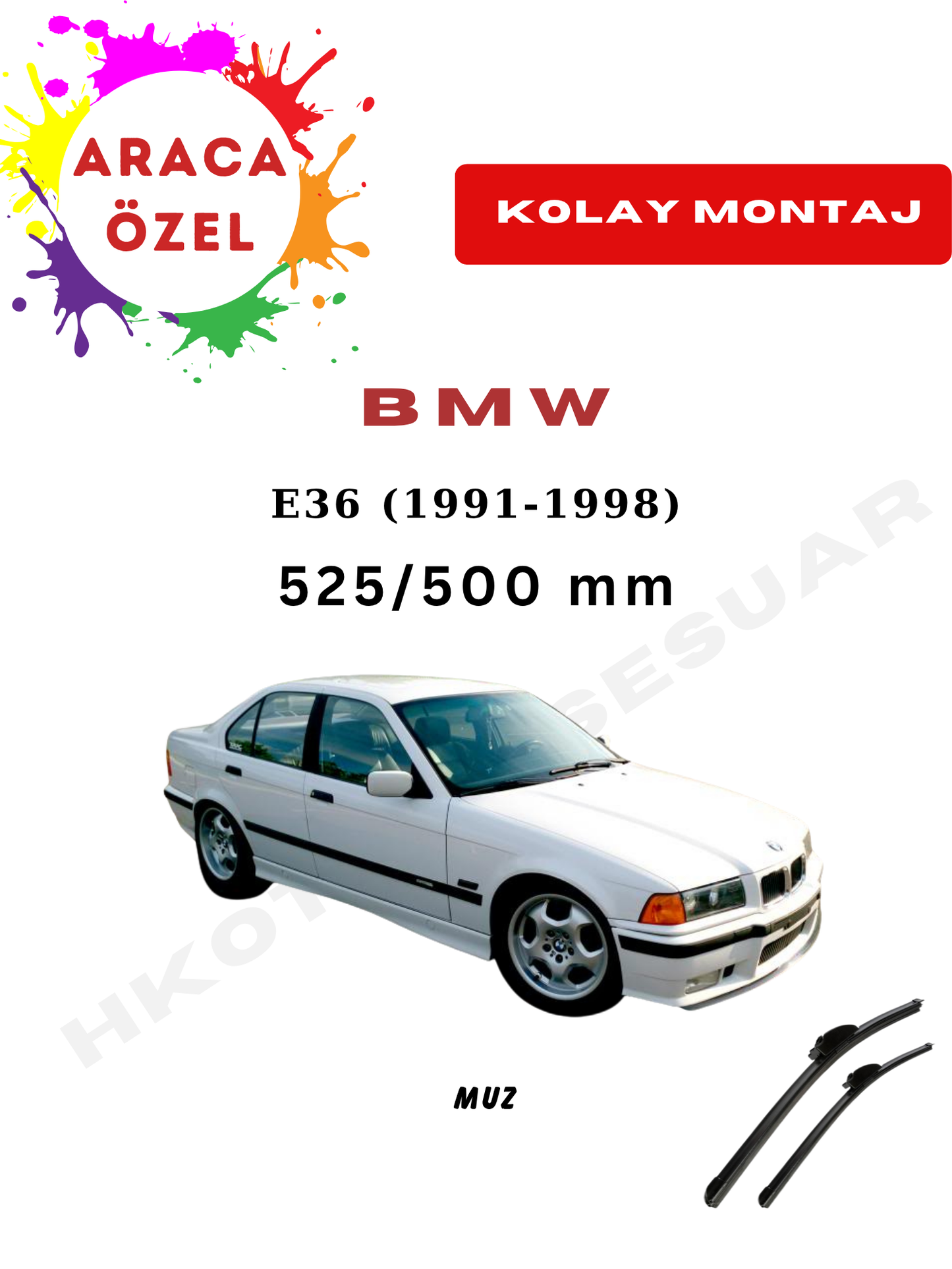 BMW 3 Serisi E36 Silecek (1991-1998)