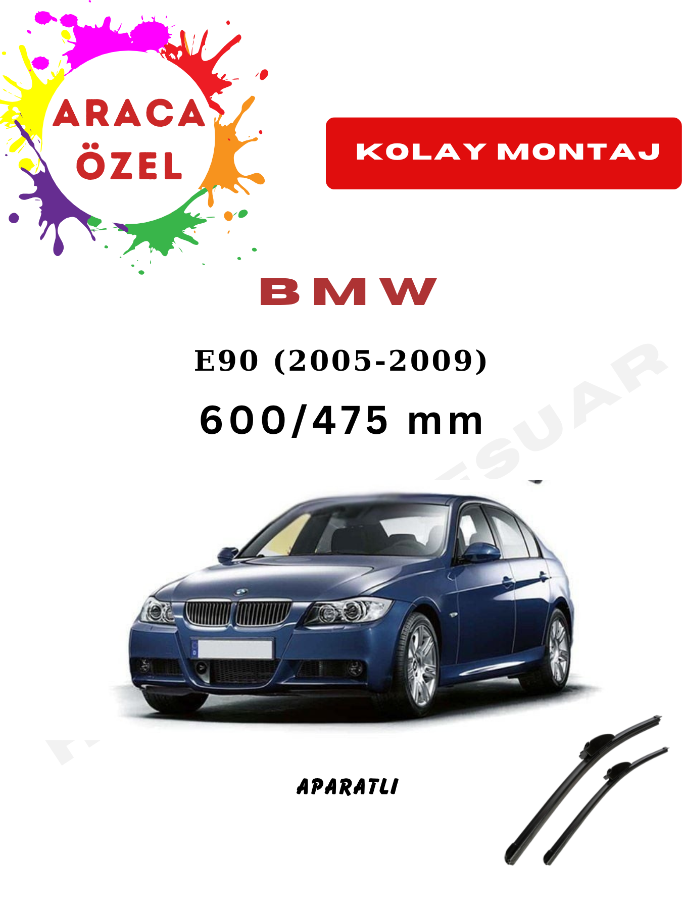BMW 3 Serisi E90 Silecek (2005-2009)