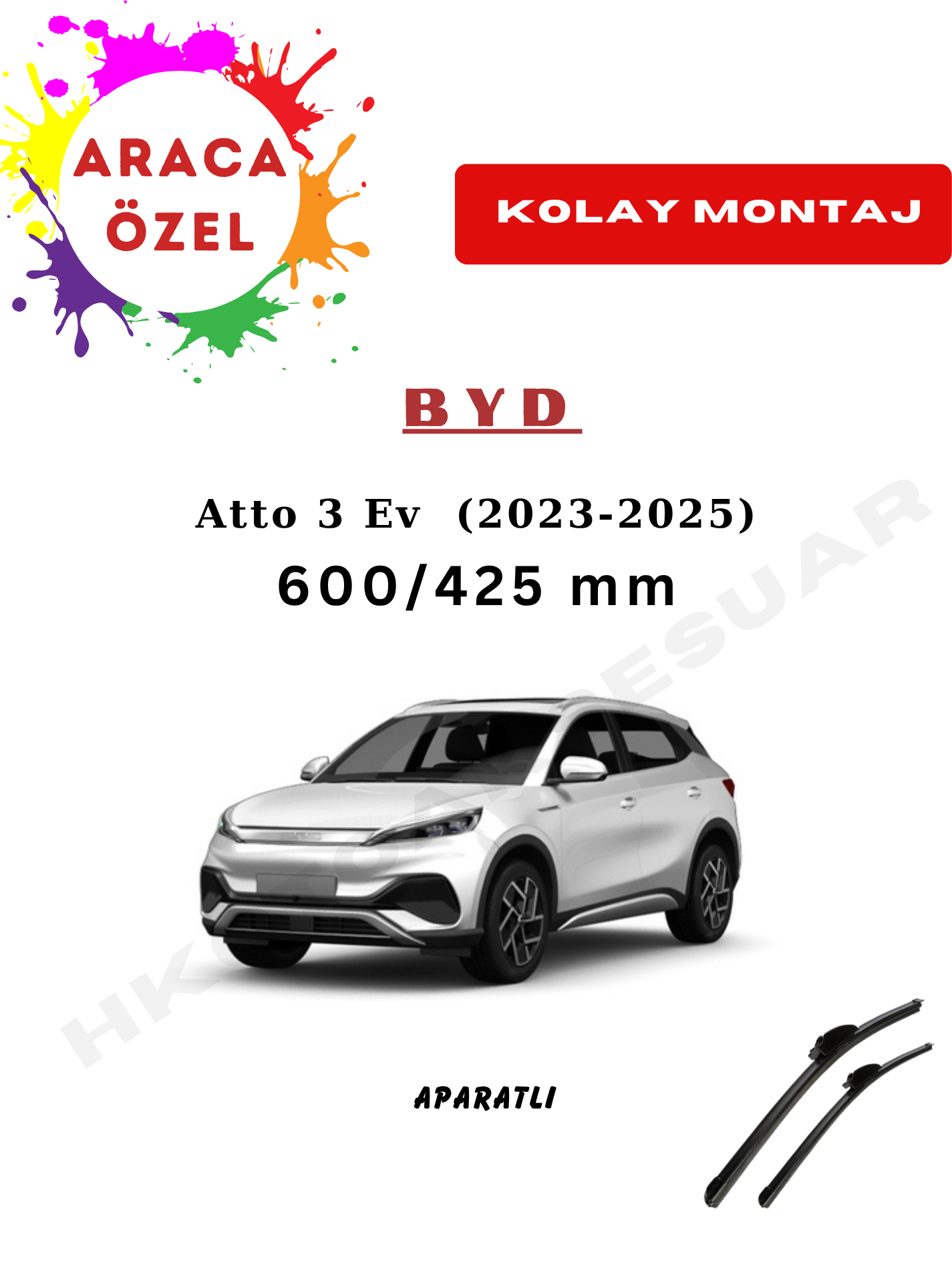 BYD Atto 3 EV Silecek (2023-2025)