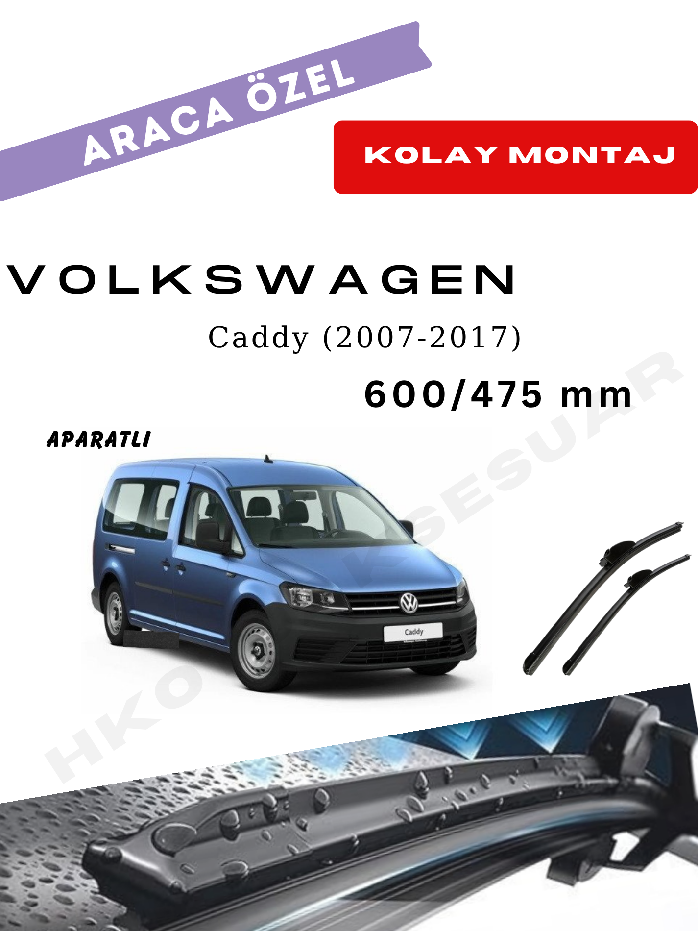 VW Caddy Silecek (2007-2017)
