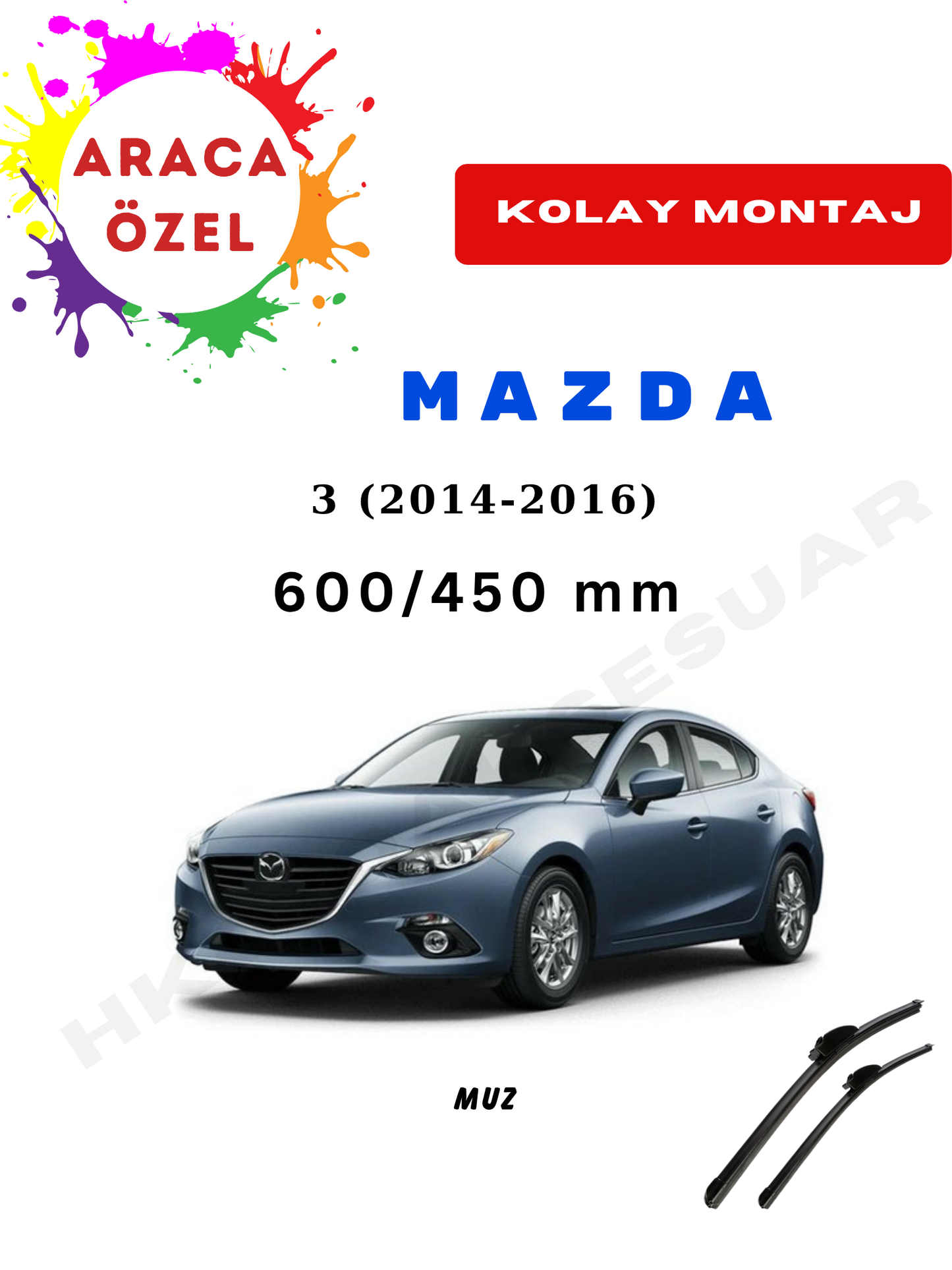 Mazda 3 Silecek (2014-2016)