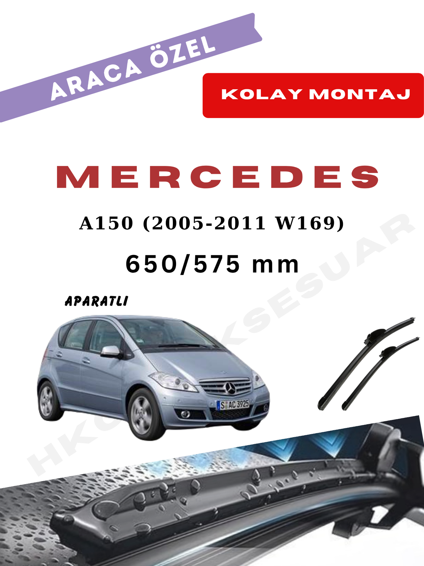 Mercedes A150 Silecek (2005-2011 W169)