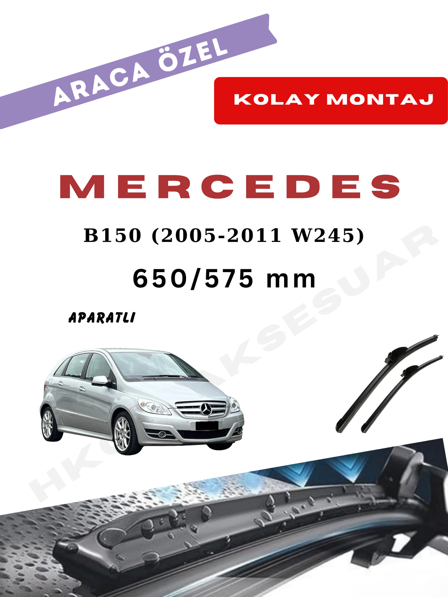Mercedes B150 Silecek (2005-2011 W245)