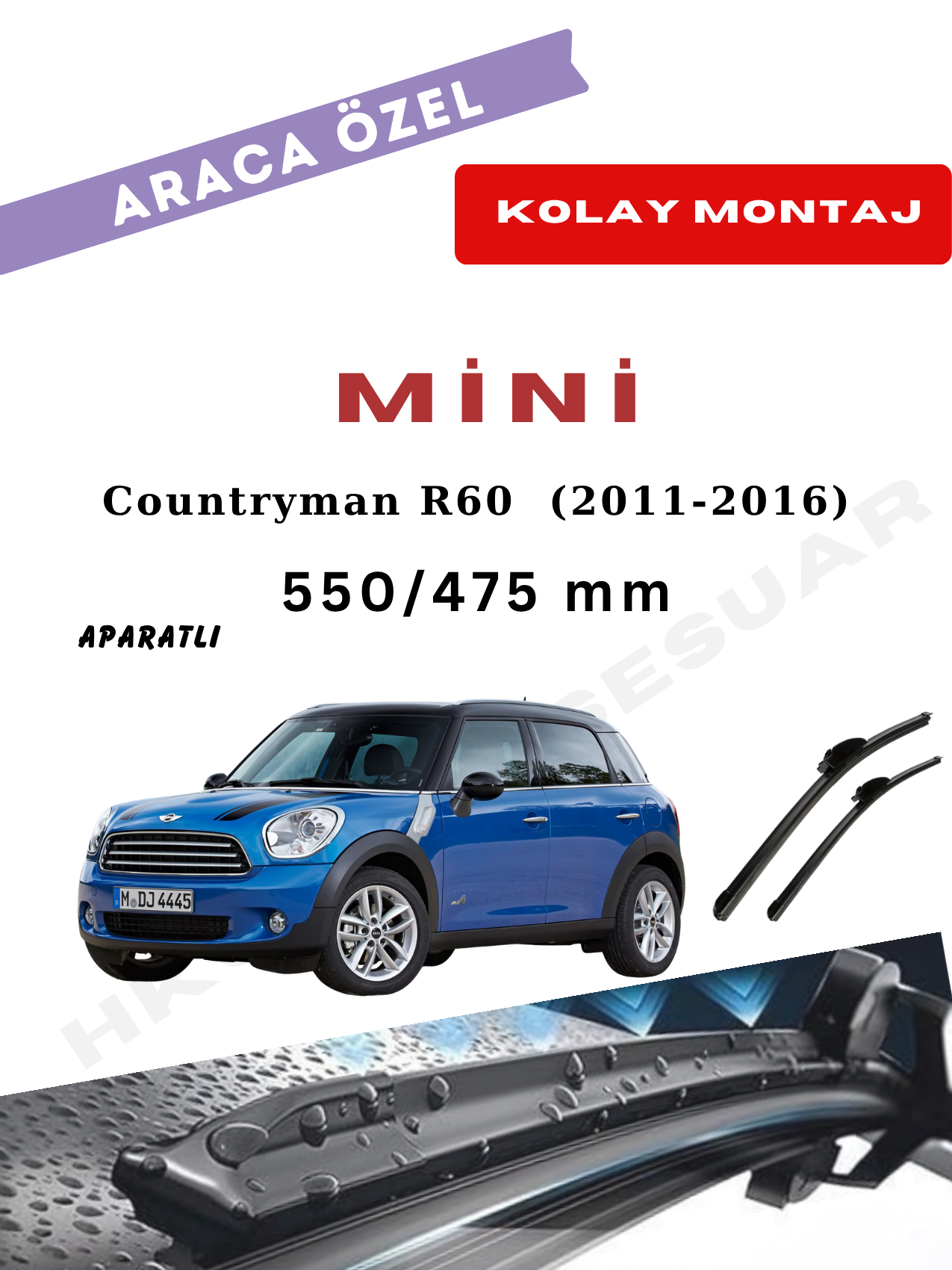 Mini Countryman R60 Silecek (2011-2016)