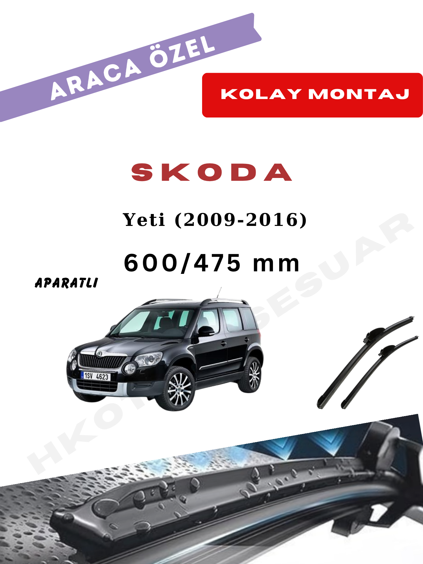 Skoda Yeti Silecek (2009-2016)