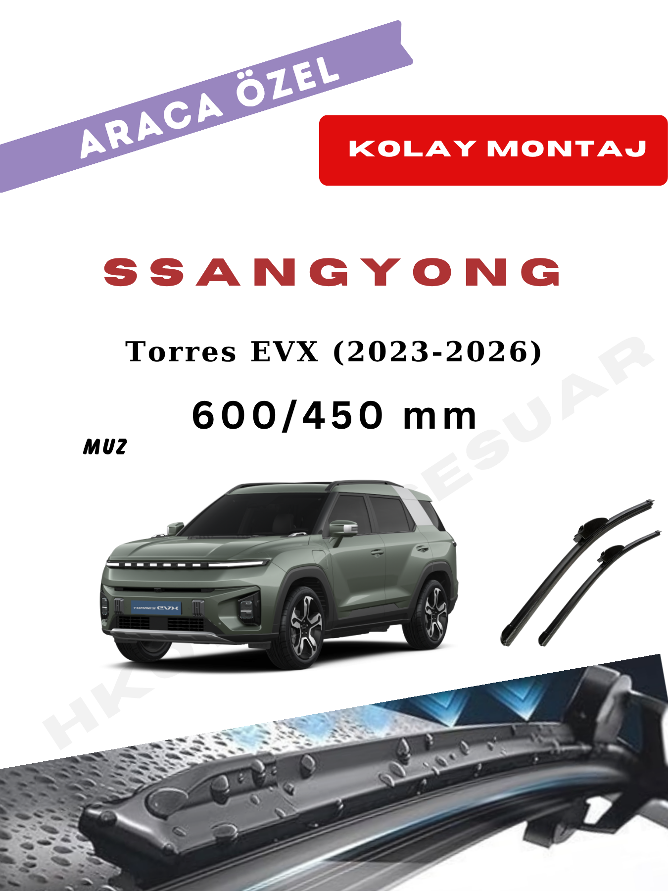 Ssangyong Torres EVX Silecek (2023-2026)