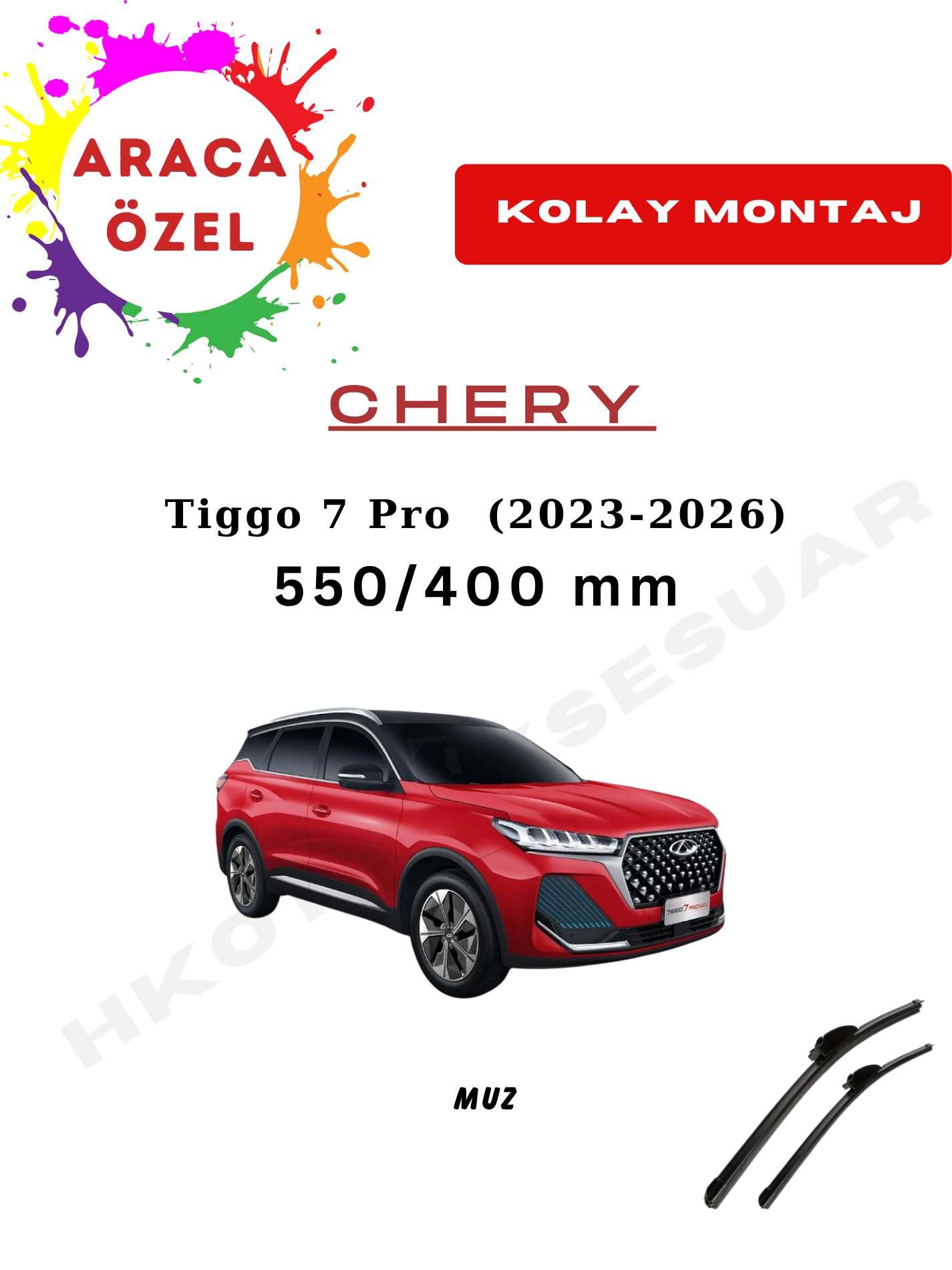 Chery Tiggo 7 Pro Silecek (2023-2026)