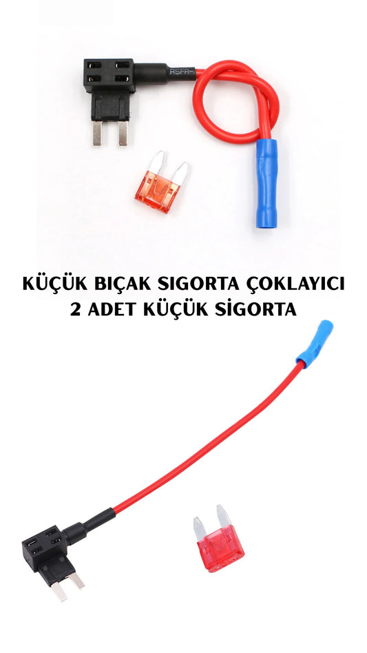 Mini Bıçak Sigorta Çoklayıcı 2 adet sigorta hediyeli